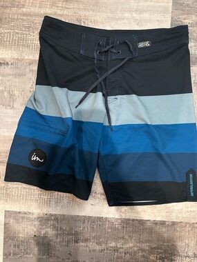 IM Imperial Motion Color Block Bathing Suit Swim Trunks Board Shorts